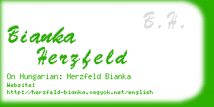 bianka herzfeld business card